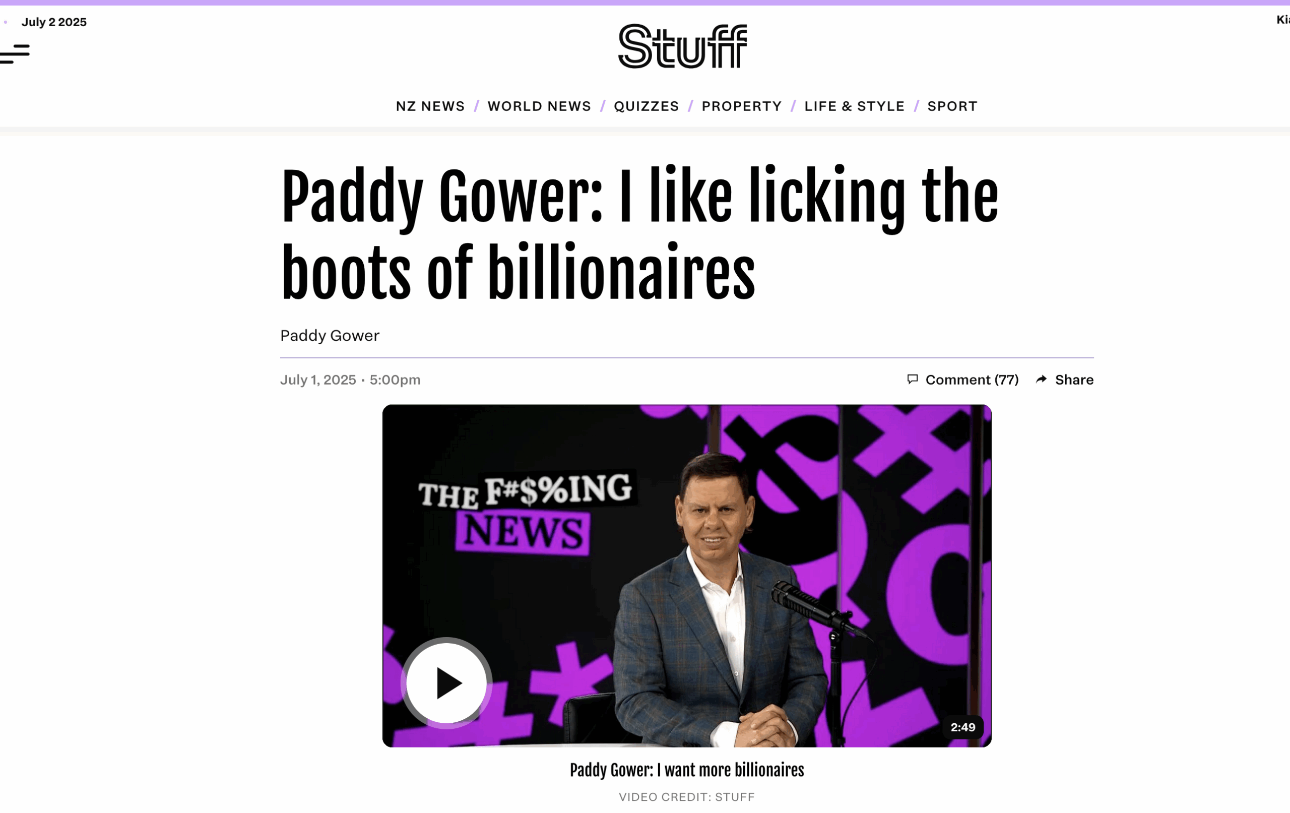 Against Billionaire Worship: A Response to Paddy Gower’s Celebration of Capitalist Excess